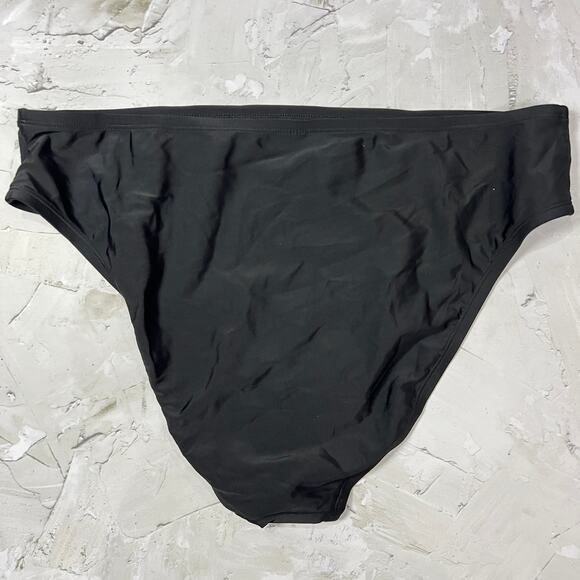 Wild Fable High Waist Cheeky Bikini Bottom Size 1X Black TARGET NWOT - Picture 2 of 6